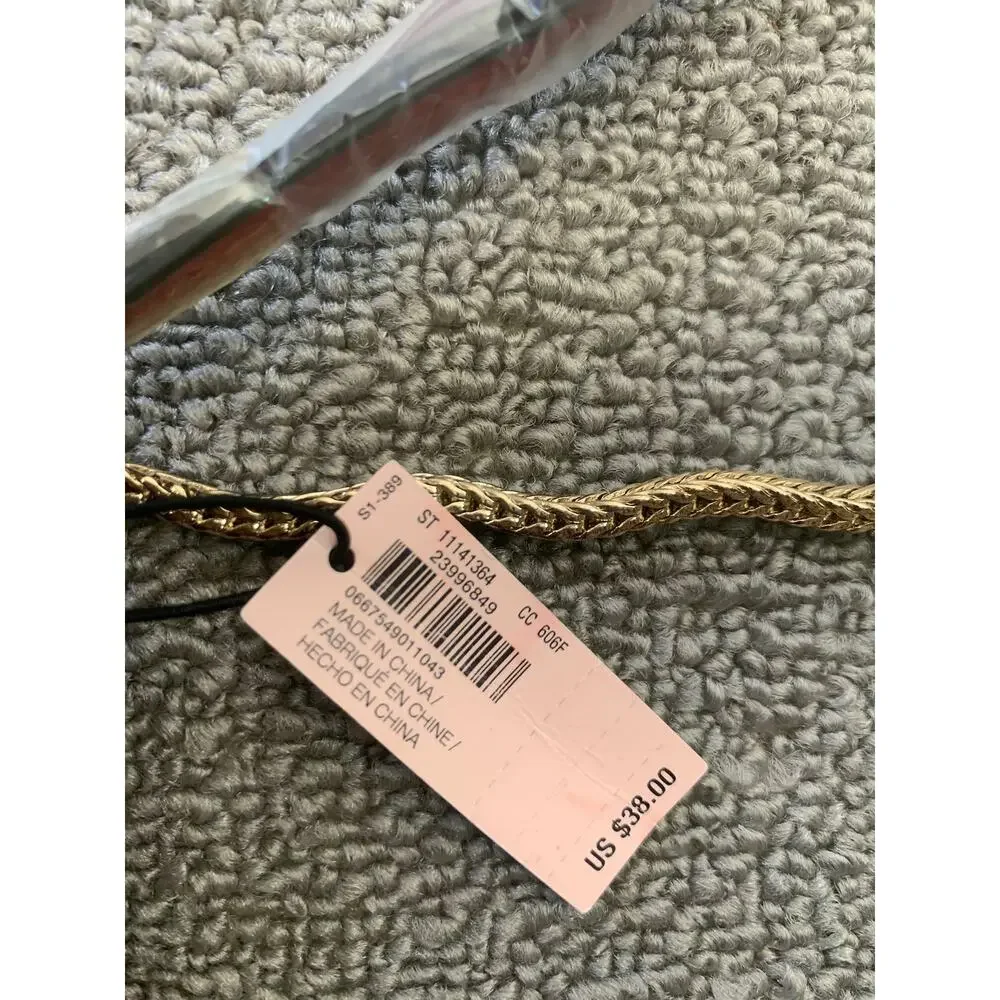 VICTORIA'S‎ SECRET Women Red Gold Fringe Crossbody Bag